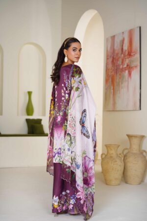 Alternative view of Printed shamoz silk with Apple silk Dupata